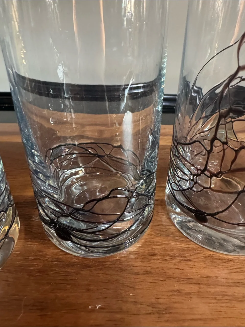 Set of 4 Luminescence Milano Romania Stained-Glass Drinking Glasses